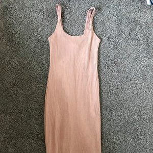 long pink dress